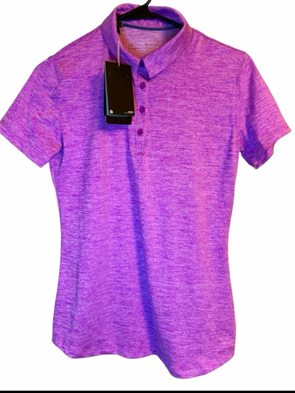 Under Armour Polo Shirt Women’s XS Heathered purple/magenta